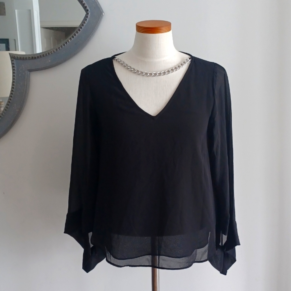 Michael Kors Womens Black Top XS